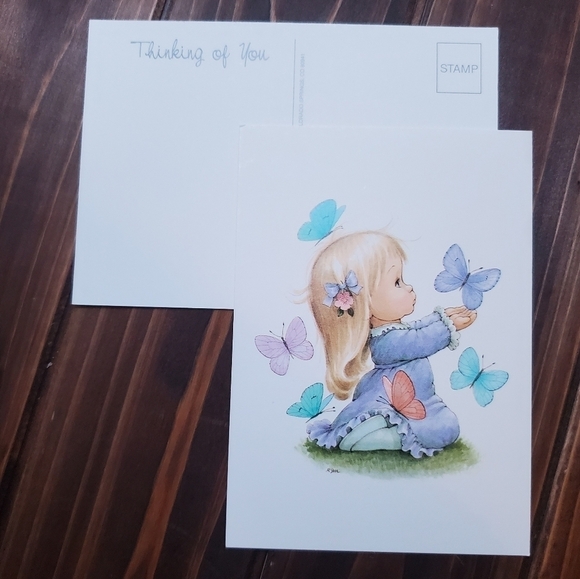 Vintage Ruth Morehead Art 7 Set Postcard 1987 Rare Mint Little Boy Blue & More - Picture 5 of 8